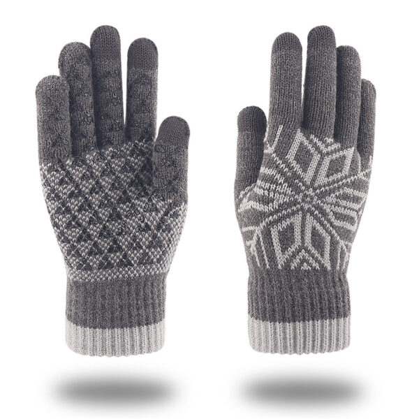 Touch Screen Knitted Woolen Gloves