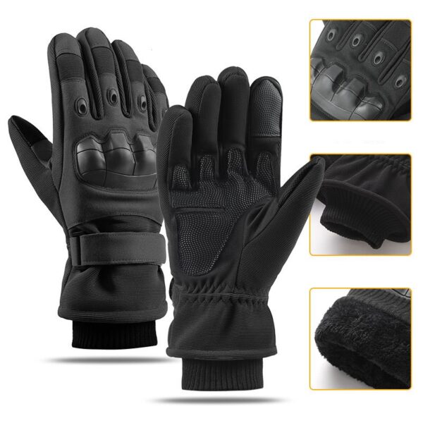 Winter Padded Tactical Gloves With Soft Rubber Protection