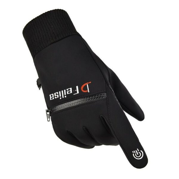 Cycling Ski Windproof Gloves with Pocket Zipper