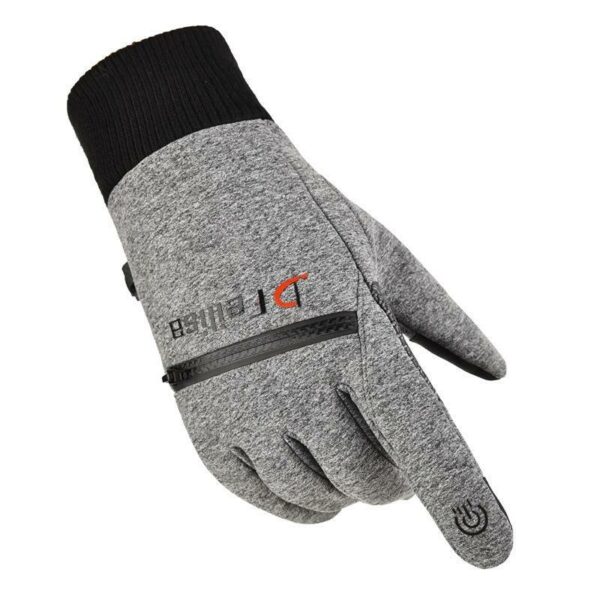 Cycling Ski Windproof Gloves with Pocket Zipper