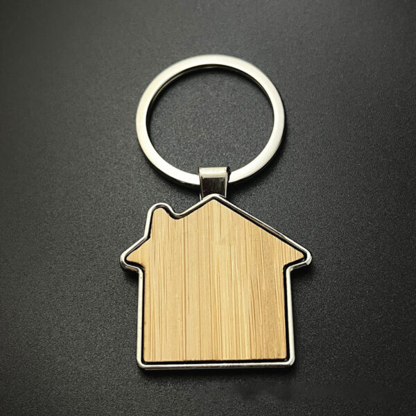 Wood Sweet Home Keychain