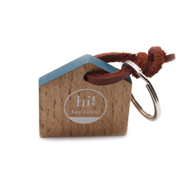 Wooden New Home Keyring