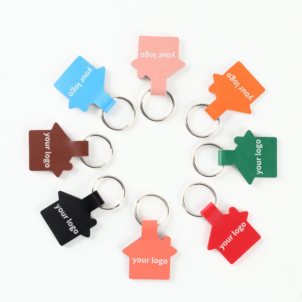 PU Leather New House Keychain