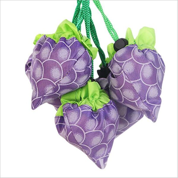 Polyester Grape Foldable Shopping Bag