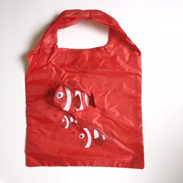 Polyester Tropical Fish Foldable Shopping Bag