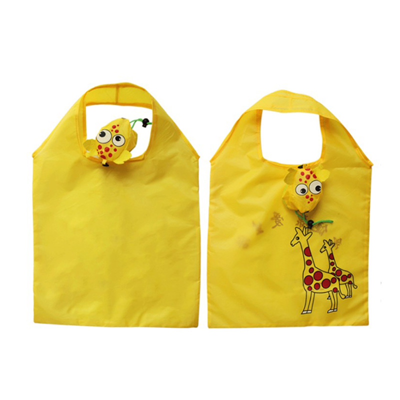 Polyester Giraffe Foldable Shopping Bag