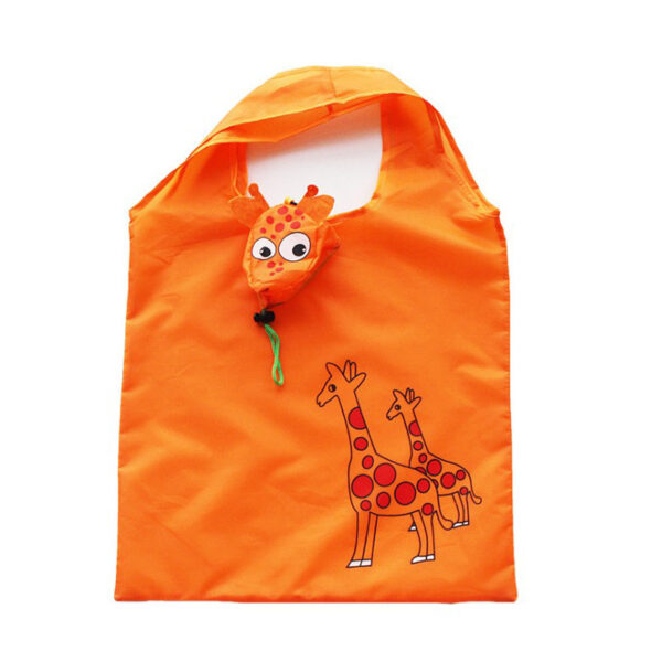 Polyester Giraffe Foldable Shopping Bag