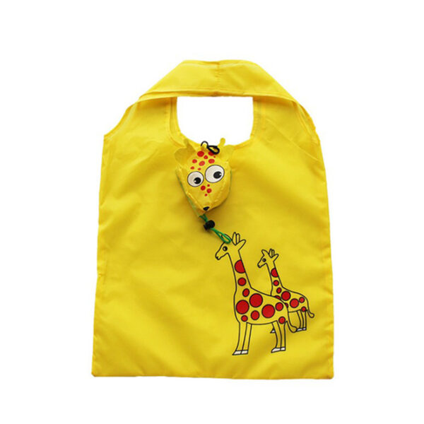 Polyester Giraffe Foldable Shopping Bag