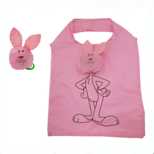 Polyester Rabbit Foldable Shopping Bag