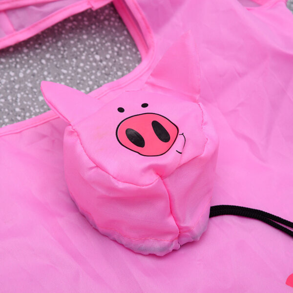 Polyester Pig Foldable Shopping Bag