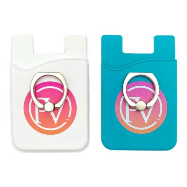 Silicone Phone Wallet with Ring Stand