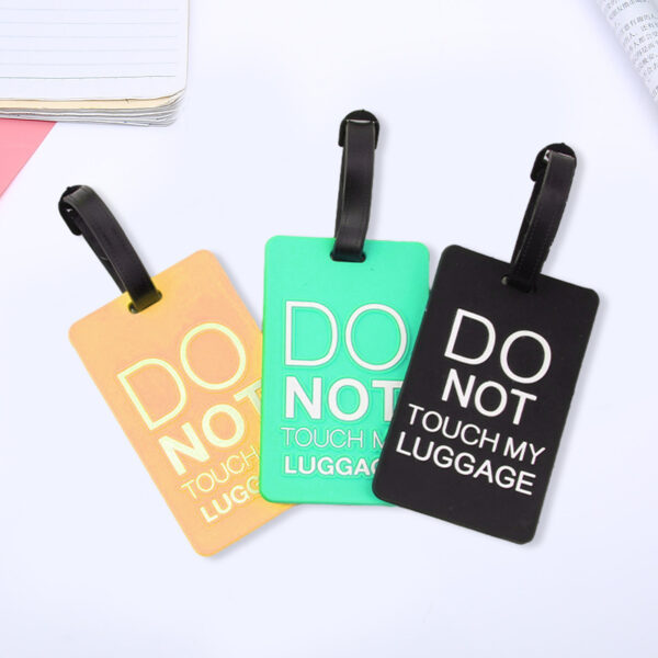 Fashion Silicone Travelling Packaging Tag