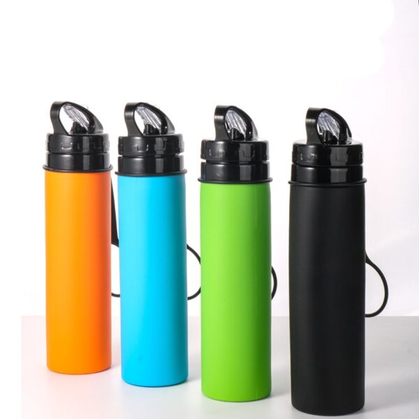 Outdoor Leakproof Silicone Foldable Water Bottle