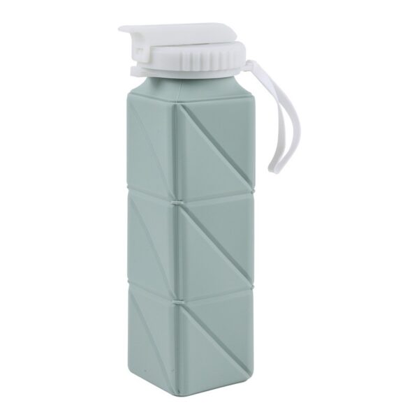 Square Portable Outdoor Foldable Silicone Water Bottle