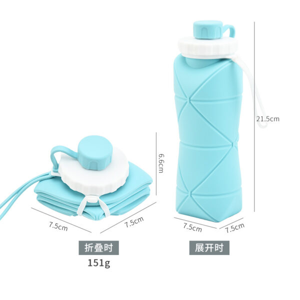 Customizable Siliocne Foldable Water Bottle