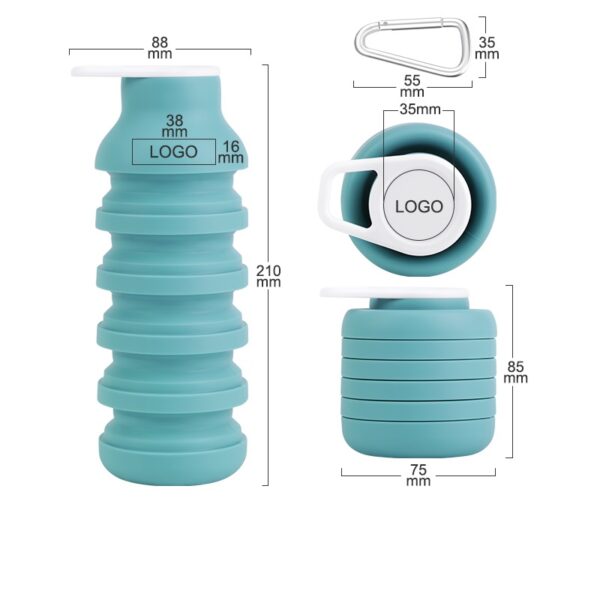 Oitdoor Sports Silicone Foldable Water Bottle