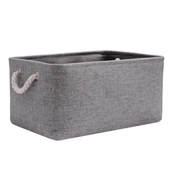 Solid Color Flax Storage Basket