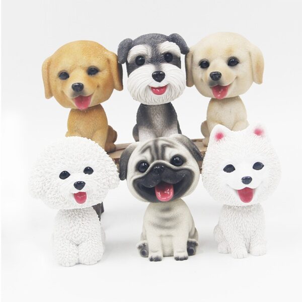 Resin Happy Dog Bobblehead