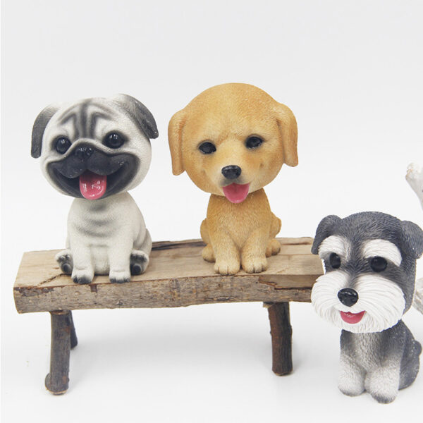 Resin Happy Dog Bobblehead