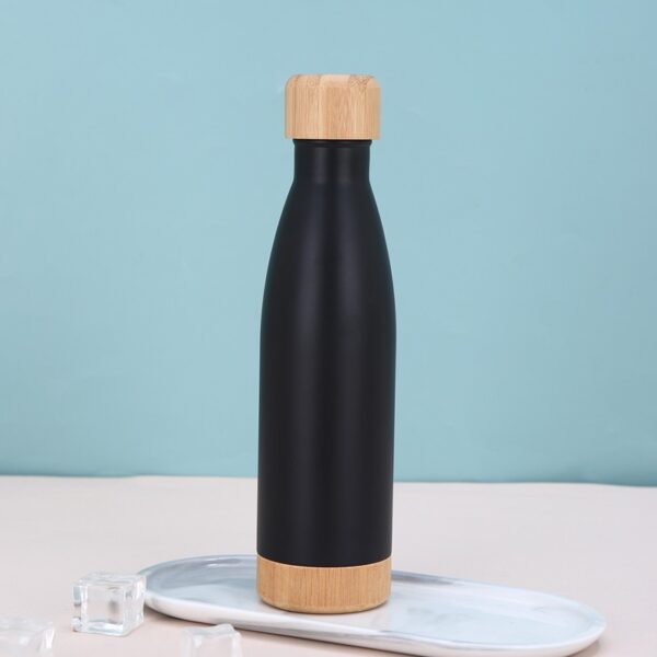 Bamboo Lid & Bottom Vacuum Insulated Bottle 17OZ