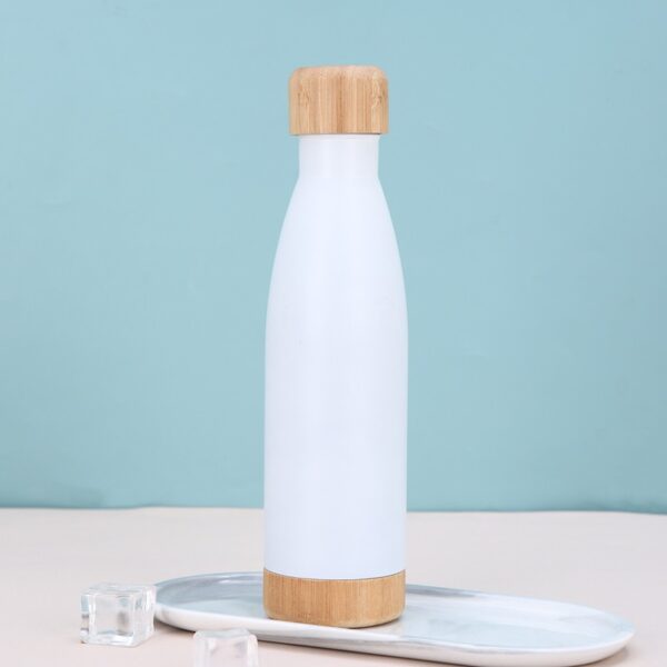 Bamboo Lid & Bottom Vacuum Insulated Bottle 17OZ