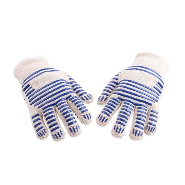 Cotton & Silicone BBQ Gloves