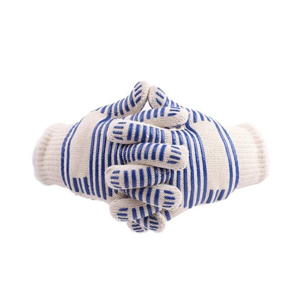 Cotton & Silicone BBQ Gloves