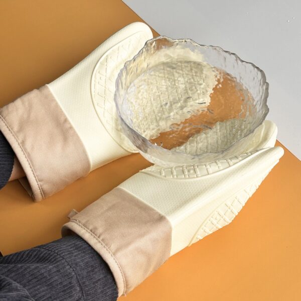 Extended Two-finger Kitchen Silicone Gloves