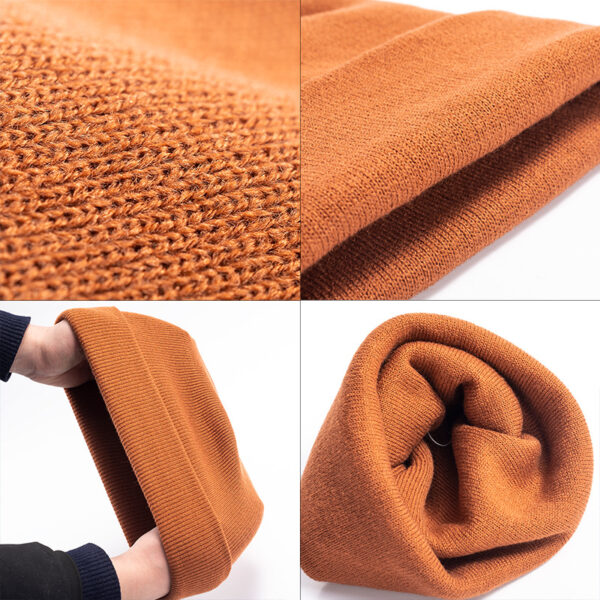 Warm Solid Color Woolen Beanie