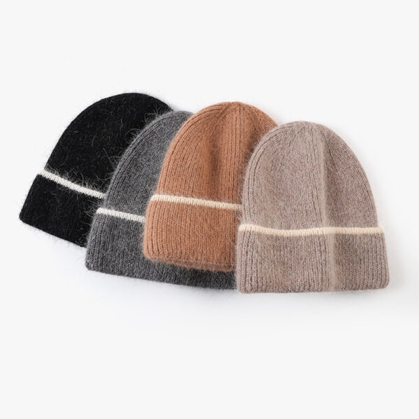 Autumn & Winter Rabbit Fur Knit Beanie