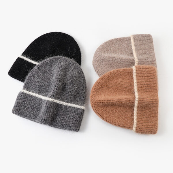 Autumn & Winter Rabbit Fur Knit Beanie