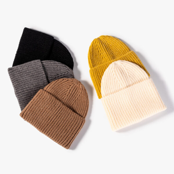 Solid Melon Skin Knit Beanie