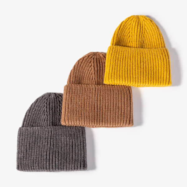 Solid Melon Skin Knit Beanie