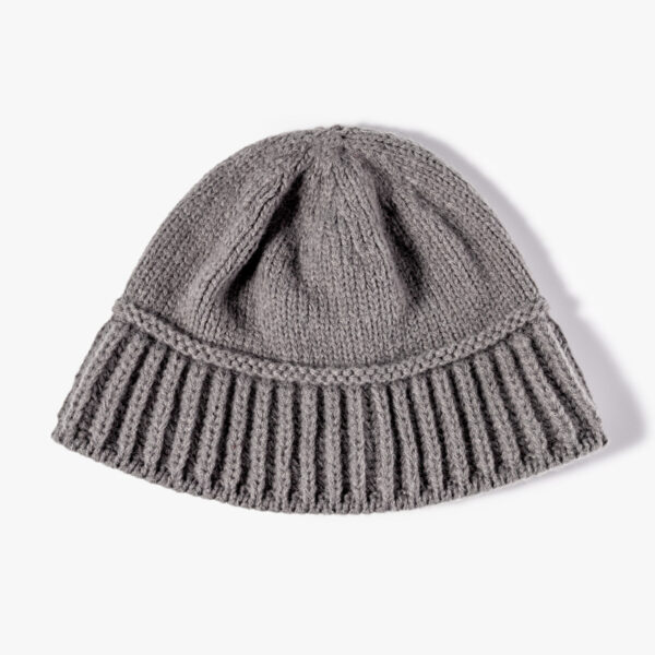 Solid Color Knitted Bucket Beanie