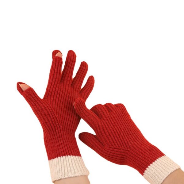 Touch Screen Knitted Woolen Gloves