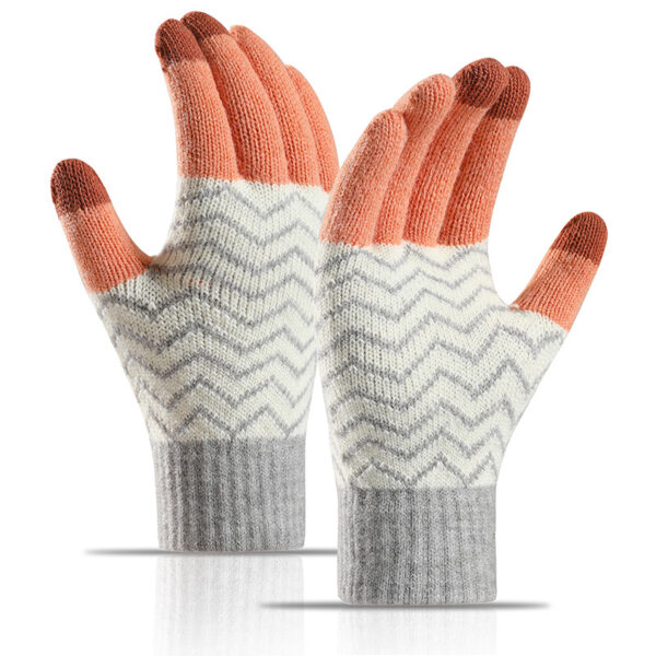 Jacquard Knitted Cycling Gloves