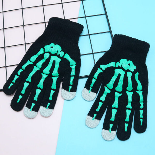 Halloween Carnival Ghost Claw Knitted Gloves