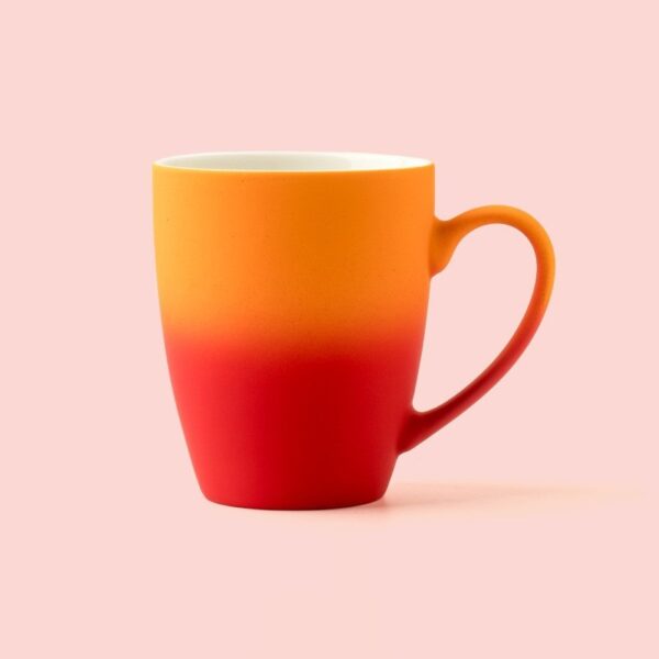 Stylish Gradient Ceramic Mug with Love Handle 12OZ