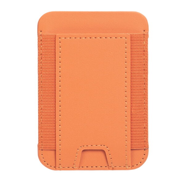 PU Leather Rubber Band Magnetic Phone Card Wallet