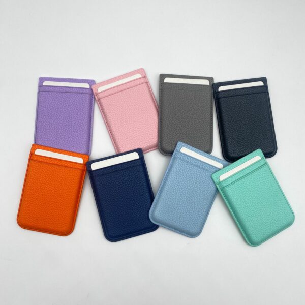 PU Leather Magnetic Dual-Slot Card Holder