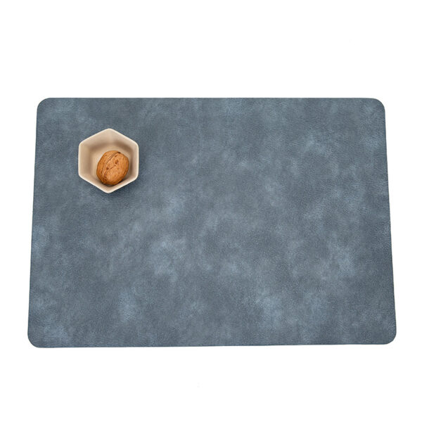 Cowhide Pattern Waterproof PU Leather Insulated Placemat