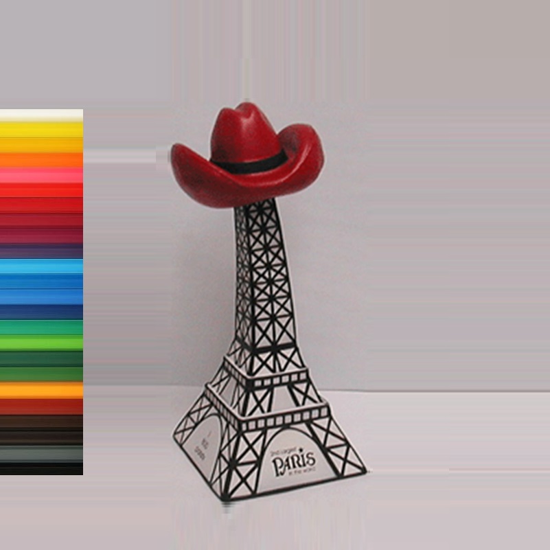 PU Foam New Paris Tower with Hat Shaped Stress Reliever