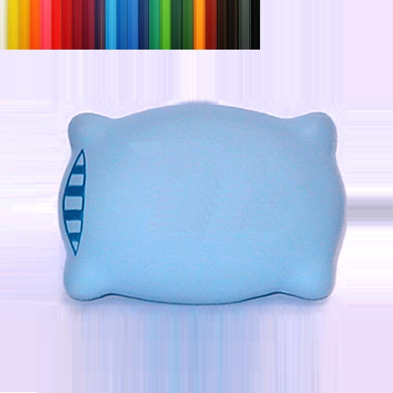 PU Foam Blue Pillow Shaped Stress Reliever