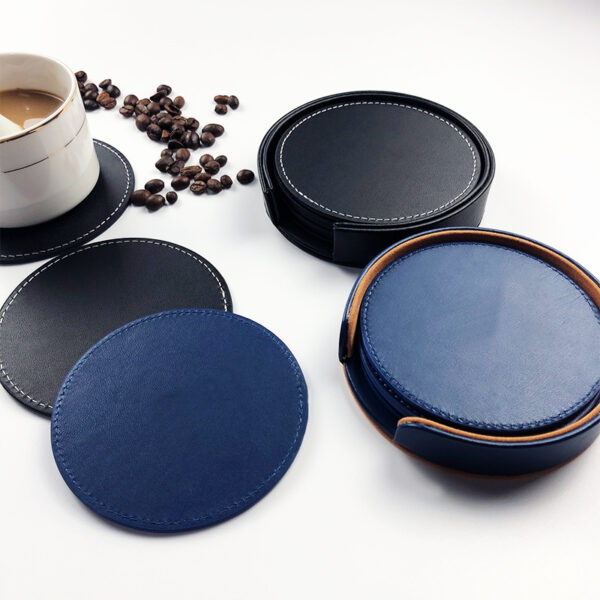 Customized PU Leather Insulated Coaster