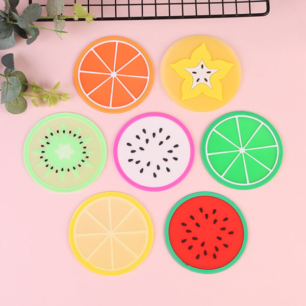 Customized Fruit PVC Insulated Coaster