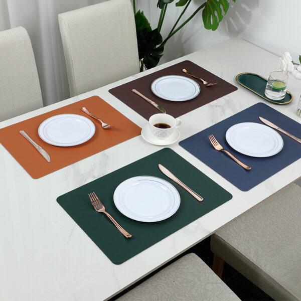 Two-color PU Leather Insulated Placemat