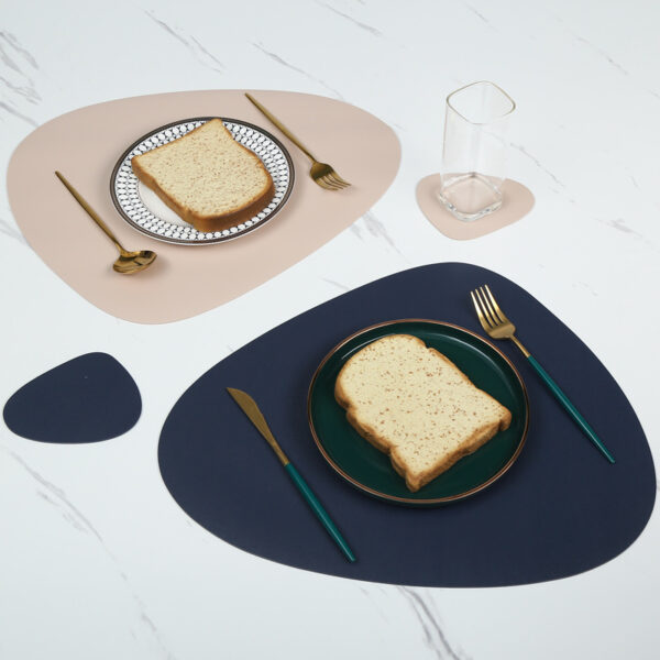 Customized PU Teardrop-shaped Insulated Placemat