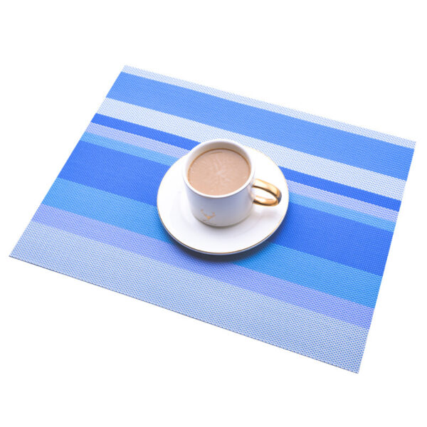 Customized PVC Eco-friendly Striped Insulated Placemat