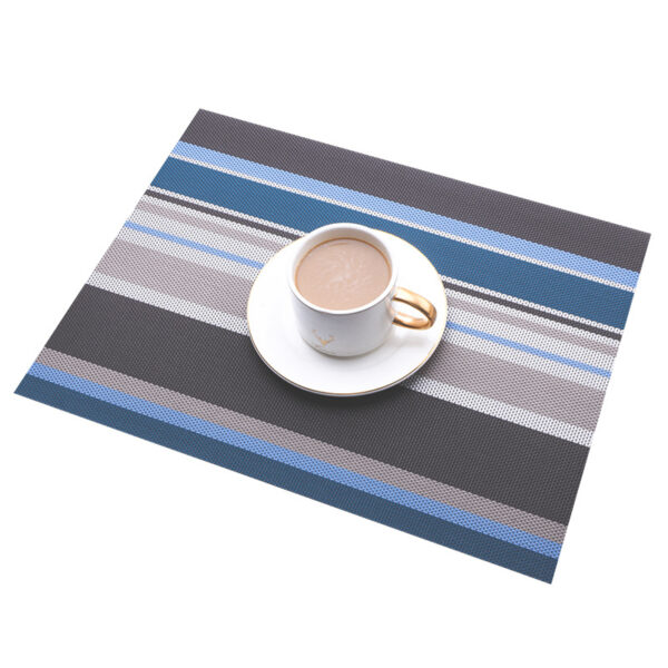 Customized PVC Eco-friendly Striped Insulated Placemat