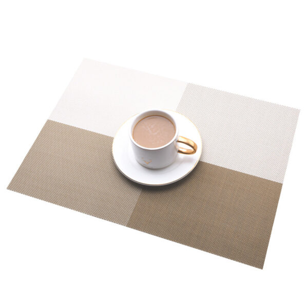 Customized PVC Checked Pattern Insulated Placemat